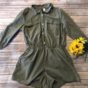 Plus size fall romper
